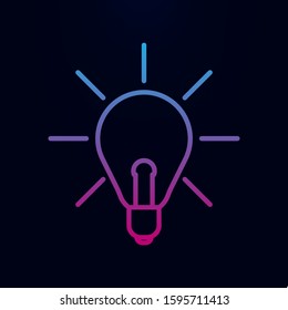 Light of ideas nolan icon. Simple thin line, outline vector of school icons for ui and ux, website or mobile application