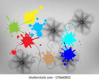 light illuminated  the background from beautiful translucent flowers 