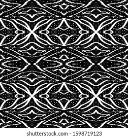 Light Imitation Tiger Hair Vector Seamless Pattern. Dark Fur Abstract Zebra Designs. Watercolour Abstract Style. Art Drawn Animal Camouflage Texture.