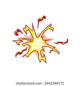 light impact vfx cartoon. lightning power, electric blue, fx smoke light impact vfx sign. isolated symbol vector illustration