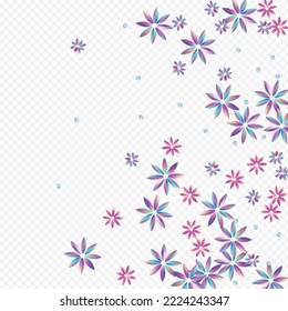 Light Inflorescence Luxury Transparent Background. Blue and Pink Petal Card. Vector Gradient Pattern. Color Hibiscus Abstract Design.