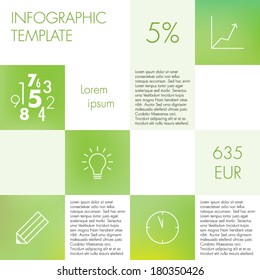 Light infographic template