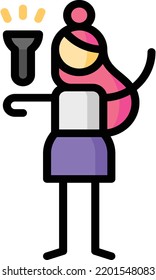 light isolated design element stock illustration. Vector on a white background