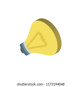 Light isometric left top view 3D icon