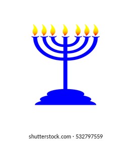 The light of Israel. Festive Menorah. Chanukah Mindset