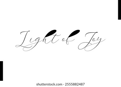 Light of Joy text christmas holiday quotes istalist typography 