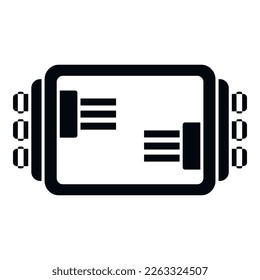 Light junction box icon simple vector. Safety light. Control close