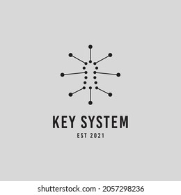 ilustración de diseño con logotipo en forma de punto