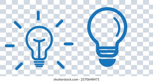Light lamp bulb icon. Idea sign solution thinking concept symbol. Lighting Electric sign. Electricity, shine icon. Trendy Flat style for graphic design for UI UX website mobile app
