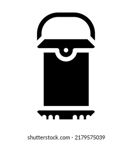 light lamp glyph icon vector. light lamp sign. isolated symbol illustration