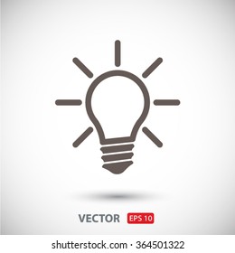 Light lamp  icon. One of set web icons