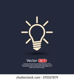 Light lamp  icon. One of set web icons
