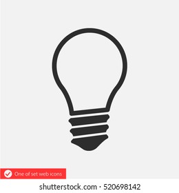 Light lamp  icon. One of set web icons