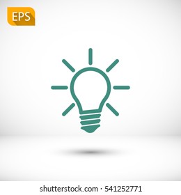 Light lamp  icon. One of set web icons