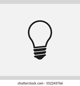 Light lamp  icon. One of set web icons