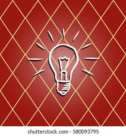 Light lamp icon. One of set web icons