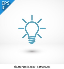 Light lamp  icon. One of set web icons
