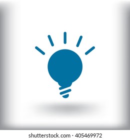 Light lamp Icon Vector. 