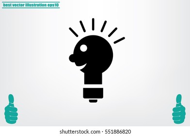 Light lamp Icon Vector