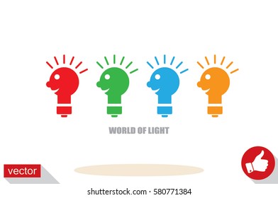 Light lamp Icon Vector.