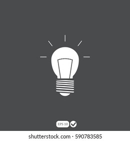 Light lamp Icon Vector.