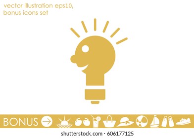 Light lamp Icon Vector