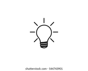 Light lamp icon vector illustration on white background