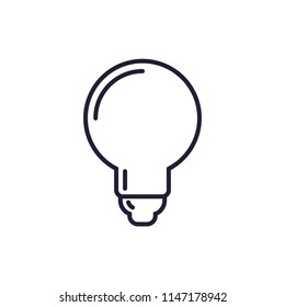 Light lamp sign icon. Idea symbol