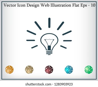 Light lamp sign icon. Idea symbol.