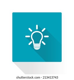 Light lamp sign icon. Idea symbol.