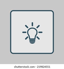 Light lamp sign icon. Idea symbol.