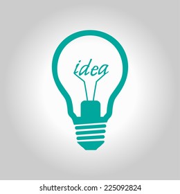 Light lamp sign icon. Idea symbol.