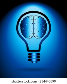 Light lamp sign icon. Idea symbol. 
