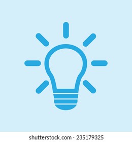 Light lamp sign icon. Idea symbol.
