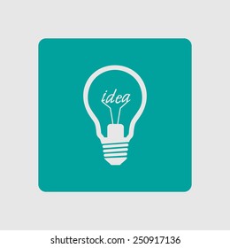 Light lamp sign icon. Idea symbol.