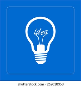 Light lamp sign icon. Idea symbol.