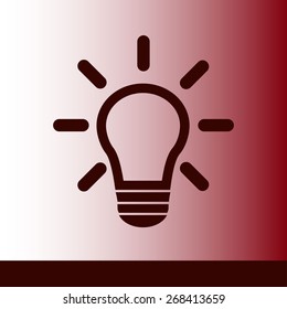 Light lamp sign icon. Idea symbol.
