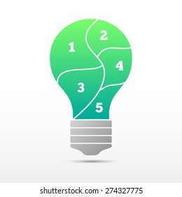 Light lamp sign icon. Idea symbol.