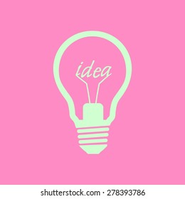 Light lamp sign icon. Idea symbol.