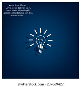 Light lamp sign icon. Idea symbol.