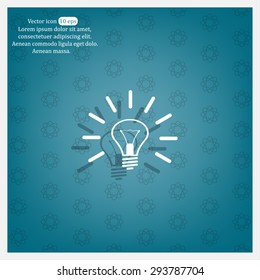 Light lamp sign icon. Idea symbol.