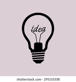 Light lamp sign icon. Idea symbol.