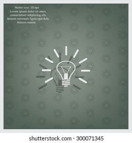 Light lamp sign icon. Idea symbol.