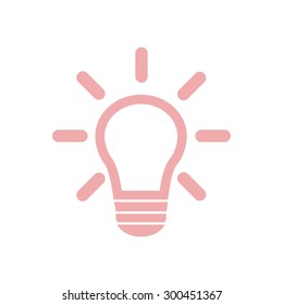 Light lamp sign icon. Idea symbol.