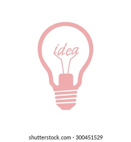 Light lamp sign icon. Idea symbol.