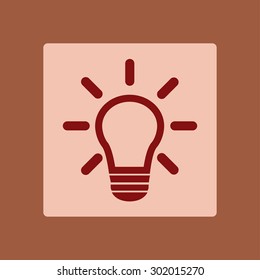 Light lamp sign icon. Idea symbol.