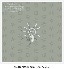 Light lamp sign icon. Idea symbol.