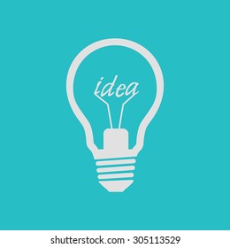Light lamp sign icon. Idea symbol.