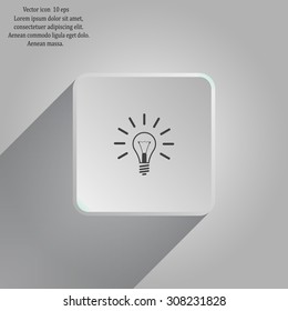 Light lamp sign icon. Idea symbol.
