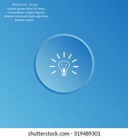Light lamp sign icon. Idea symbol.